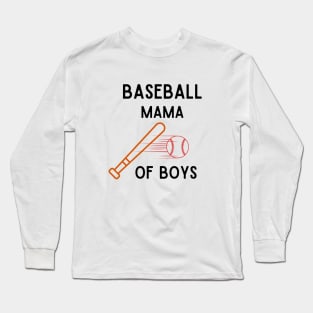 Baseball Mama Of Boys Long Sleeve T-Shirt